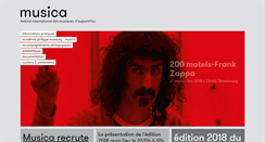 Desktop Screenshot of festivalmusica.org